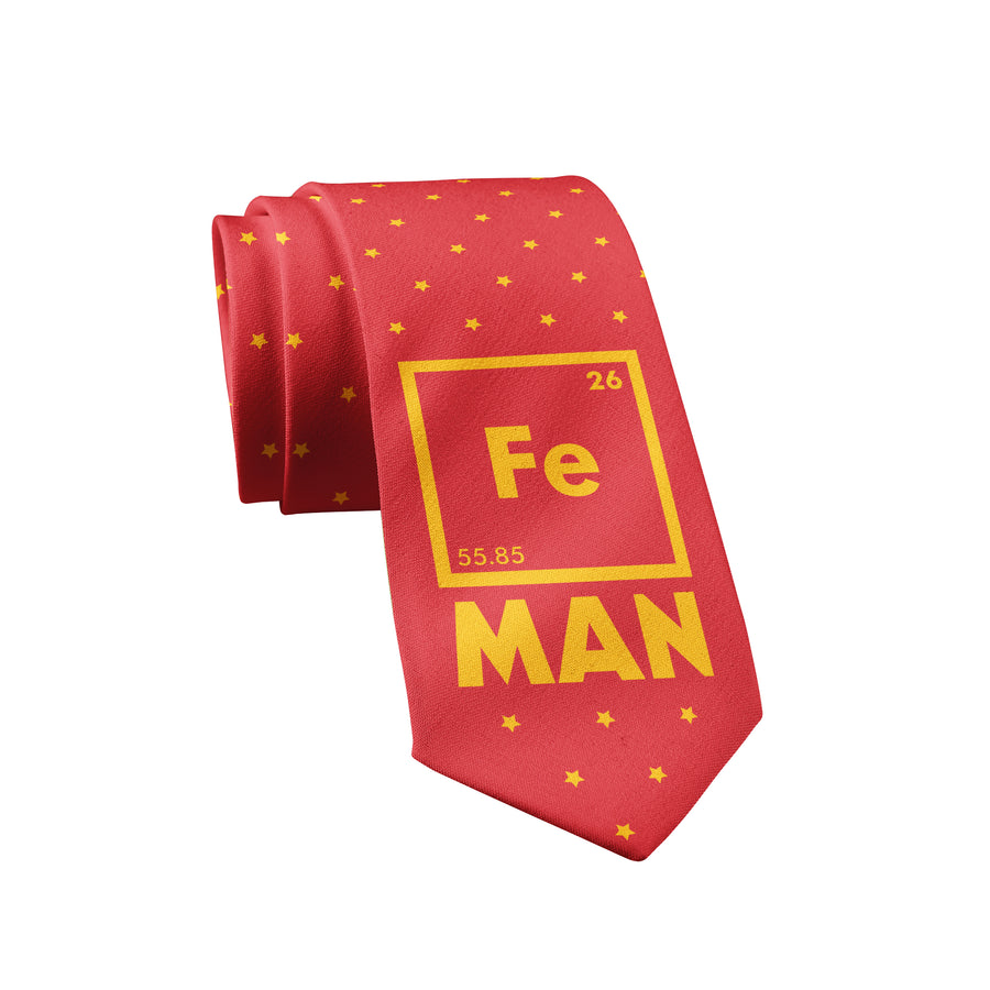 Funny Red FE Man Nerdy Science TV & Movies Tee